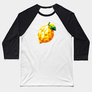 Abstract Geometric Lemon - Vivid Color Design Baseball T-Shirt